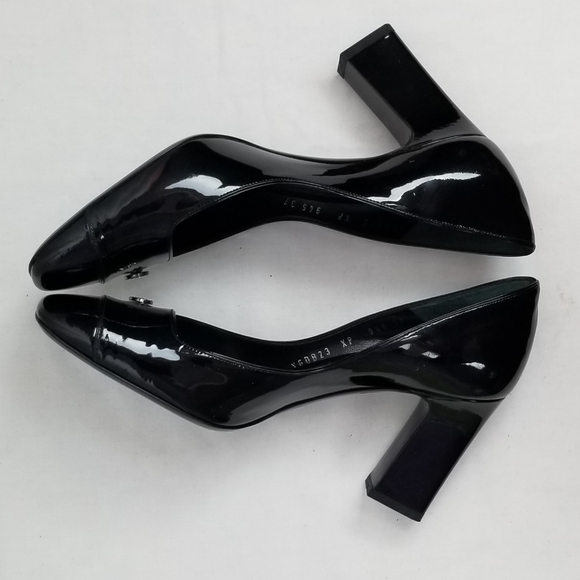 Giorgio Armani Black Block Heels Pumps size 37 - Picture 6 of 11